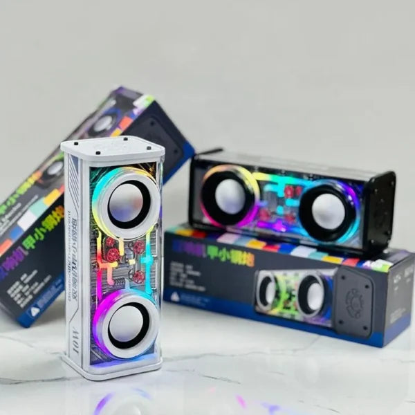 Mecha V8 Transparent 10W RGB Colorful lights Bluetooth Speaker