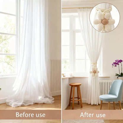 Flower Pearl Curtain Buckle